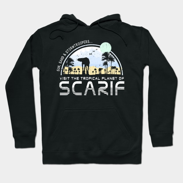 Visit Scarif Hoodie by Immortalized